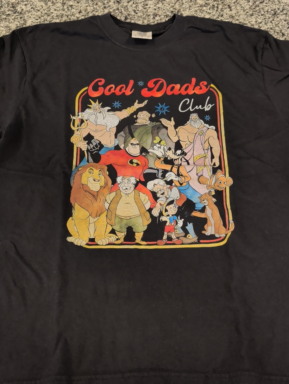 Comfort Colors Disney "Cool Dads Club" Graphic Tee - Black- Disney